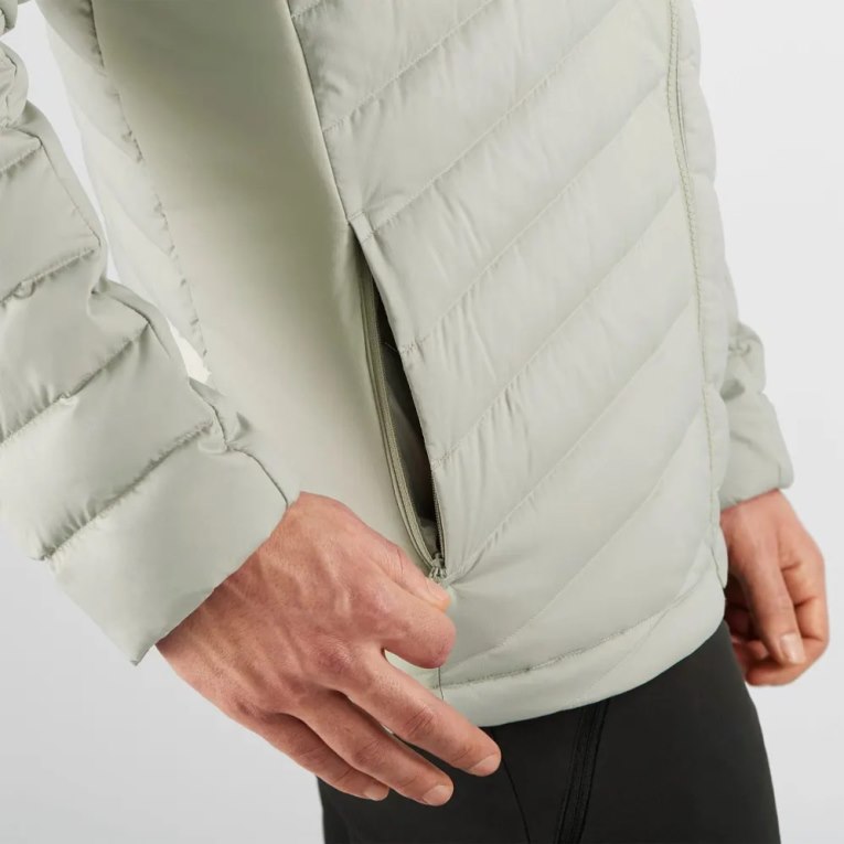 Salomon Essential Xwarm Down Men's Insulated Jackets Light Grey | CA 85P2